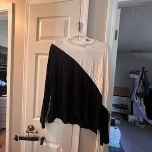 Summersalt Black and White Long Sleeve Top